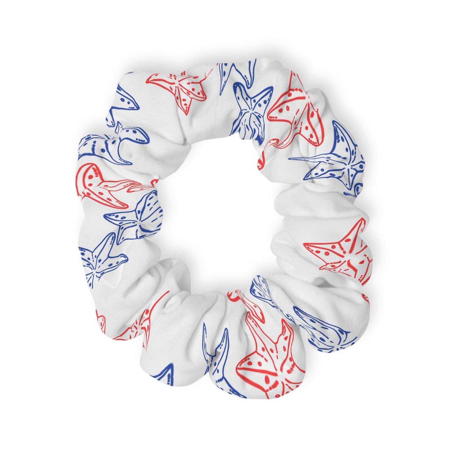 4th of July Starfish - Scrunchie