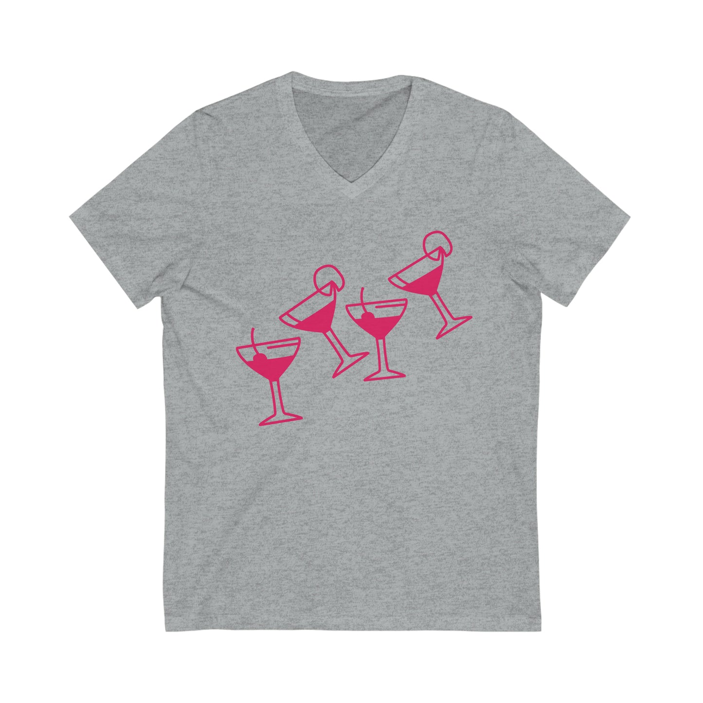 Sunrise Drinking Sunset Repeat V-Neck Tee