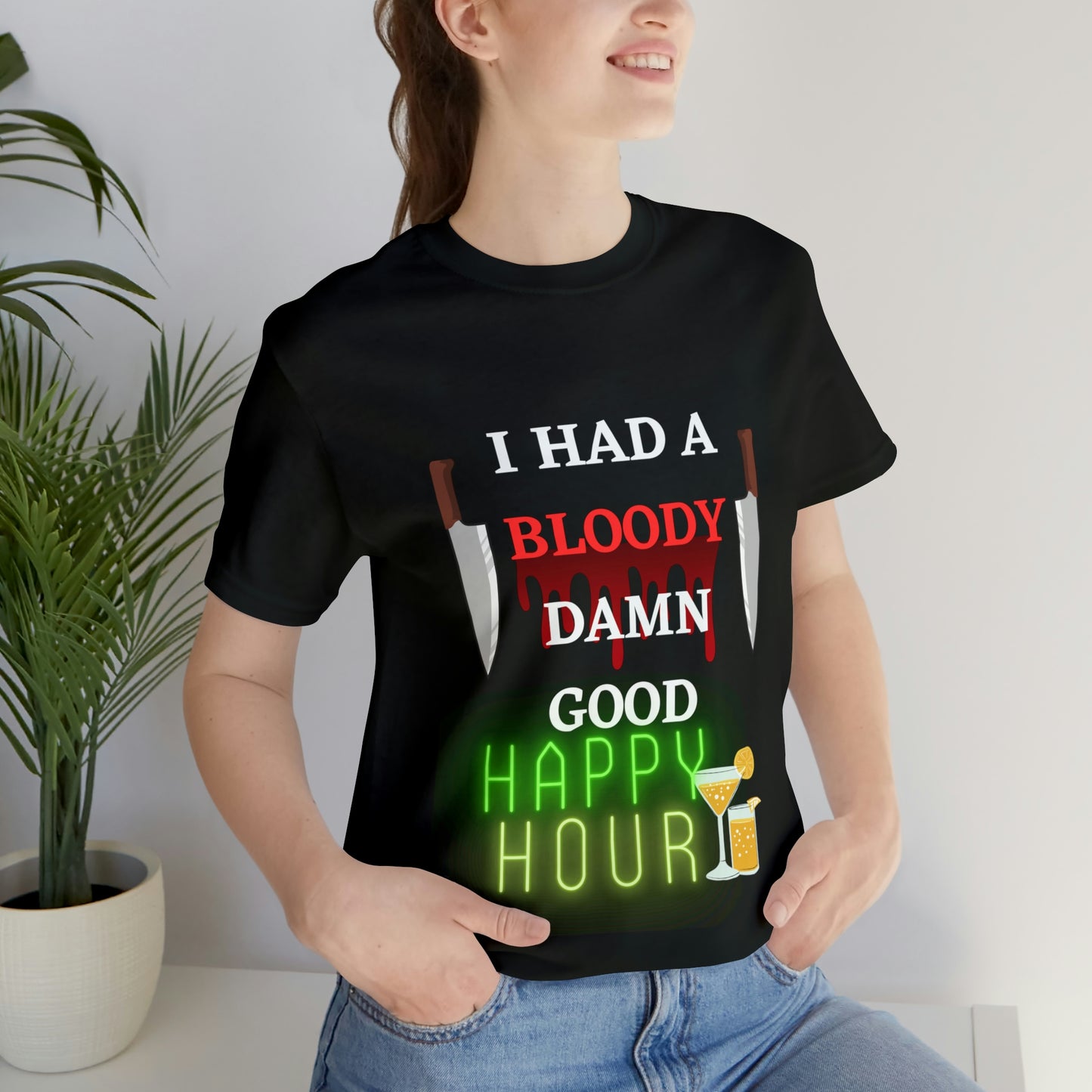 Happy Hour - Unisex Jersey Short Sleeve Tee
