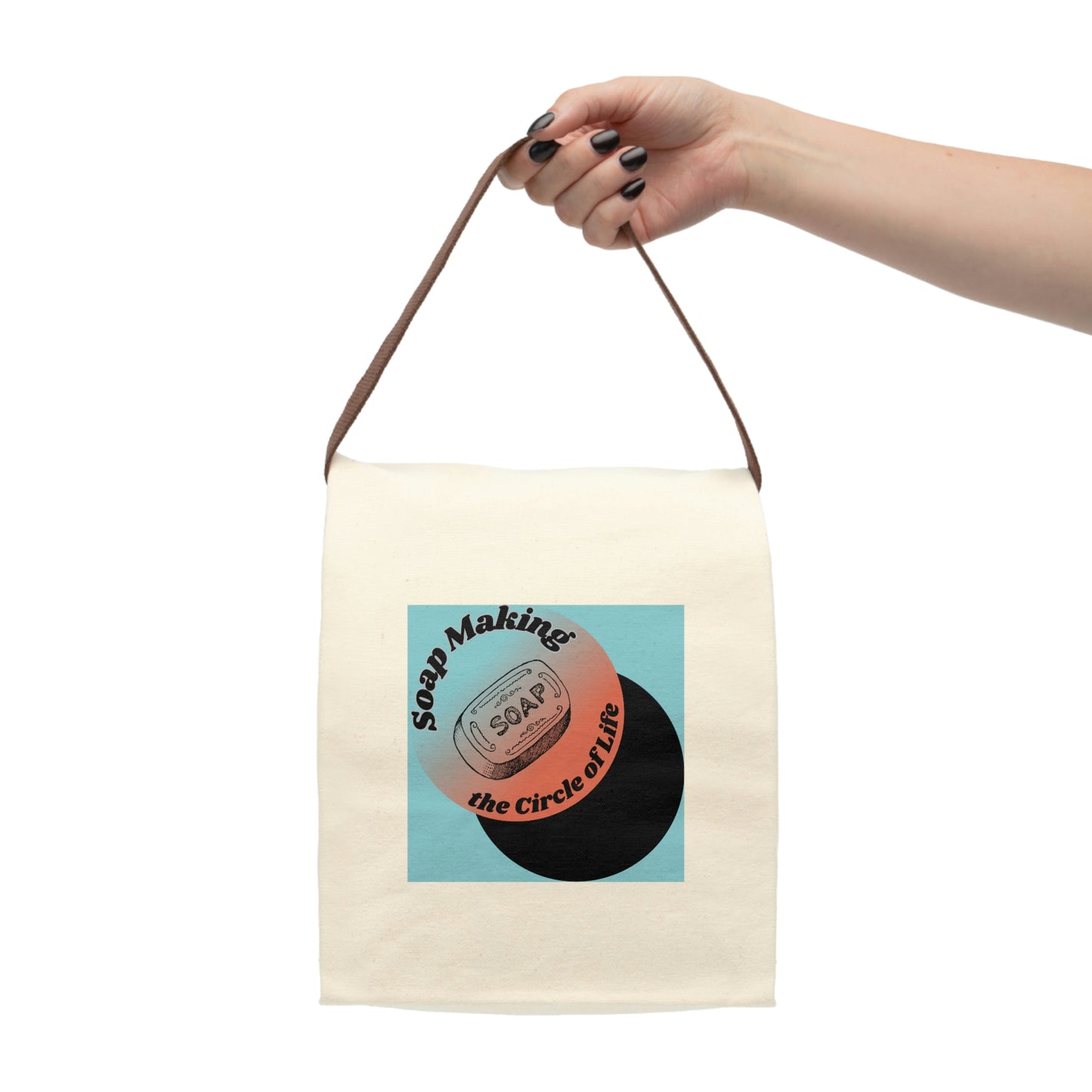 Canvas Lunch Bag With Strap