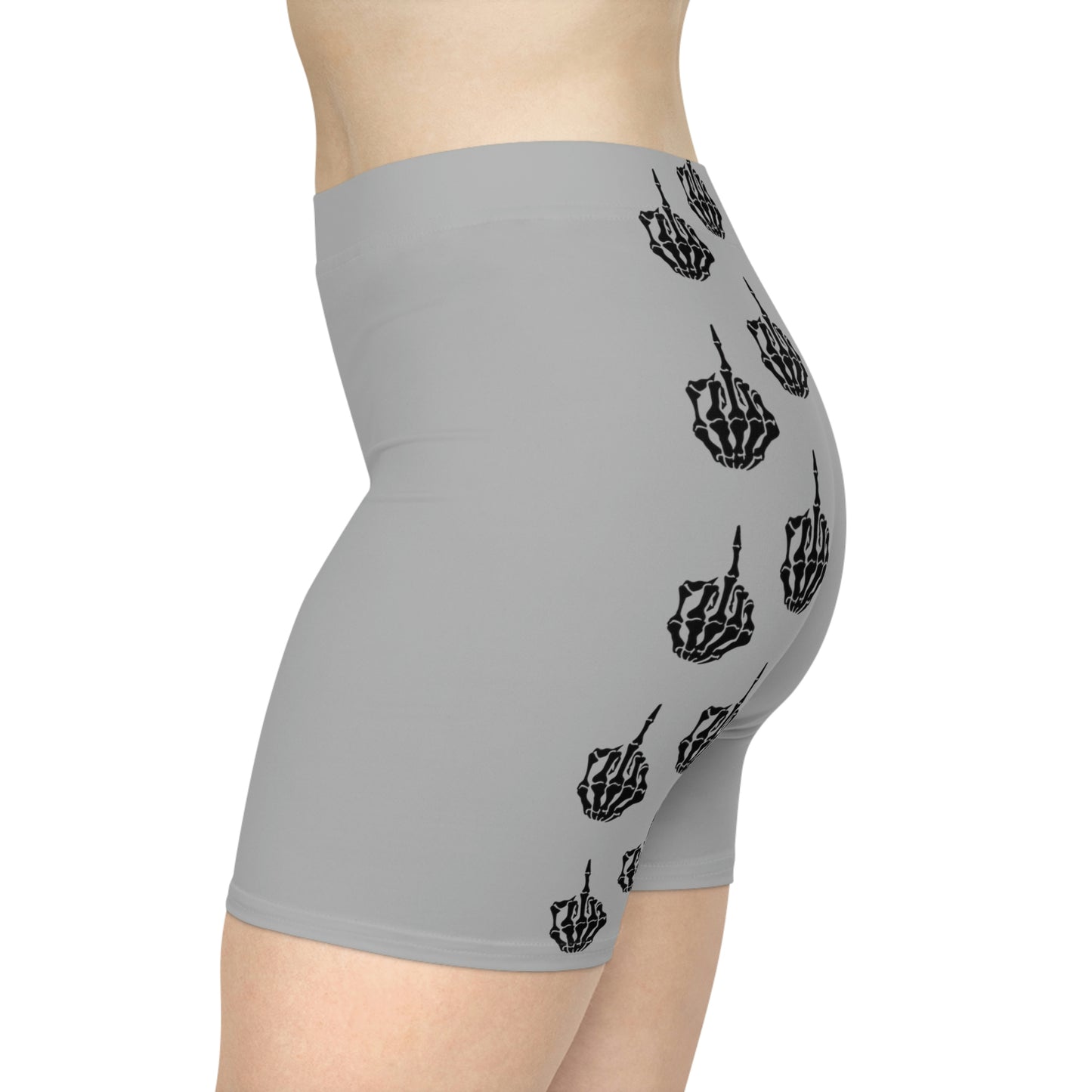 Skeleton Middle Finger Running Shorts