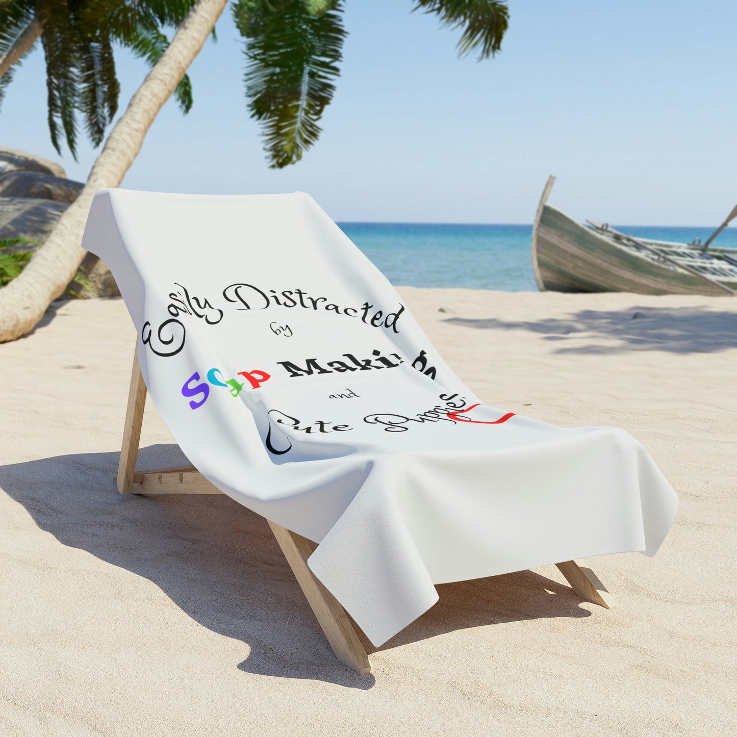 Soap and Puppies - Beach Towel