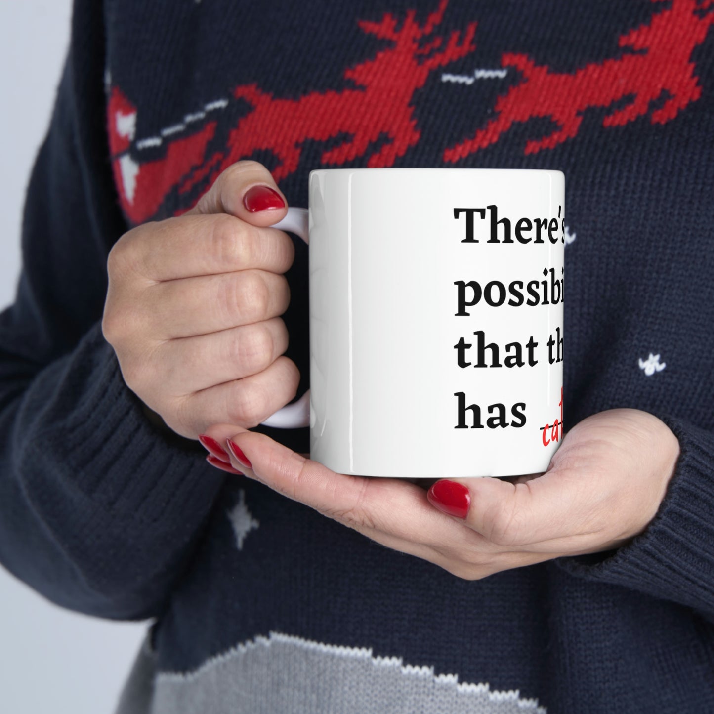 Cat Hair in my Mug - Ceramic Mug 11oz