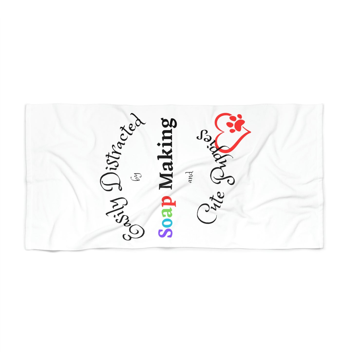Soap and Puppies - Beach Towel