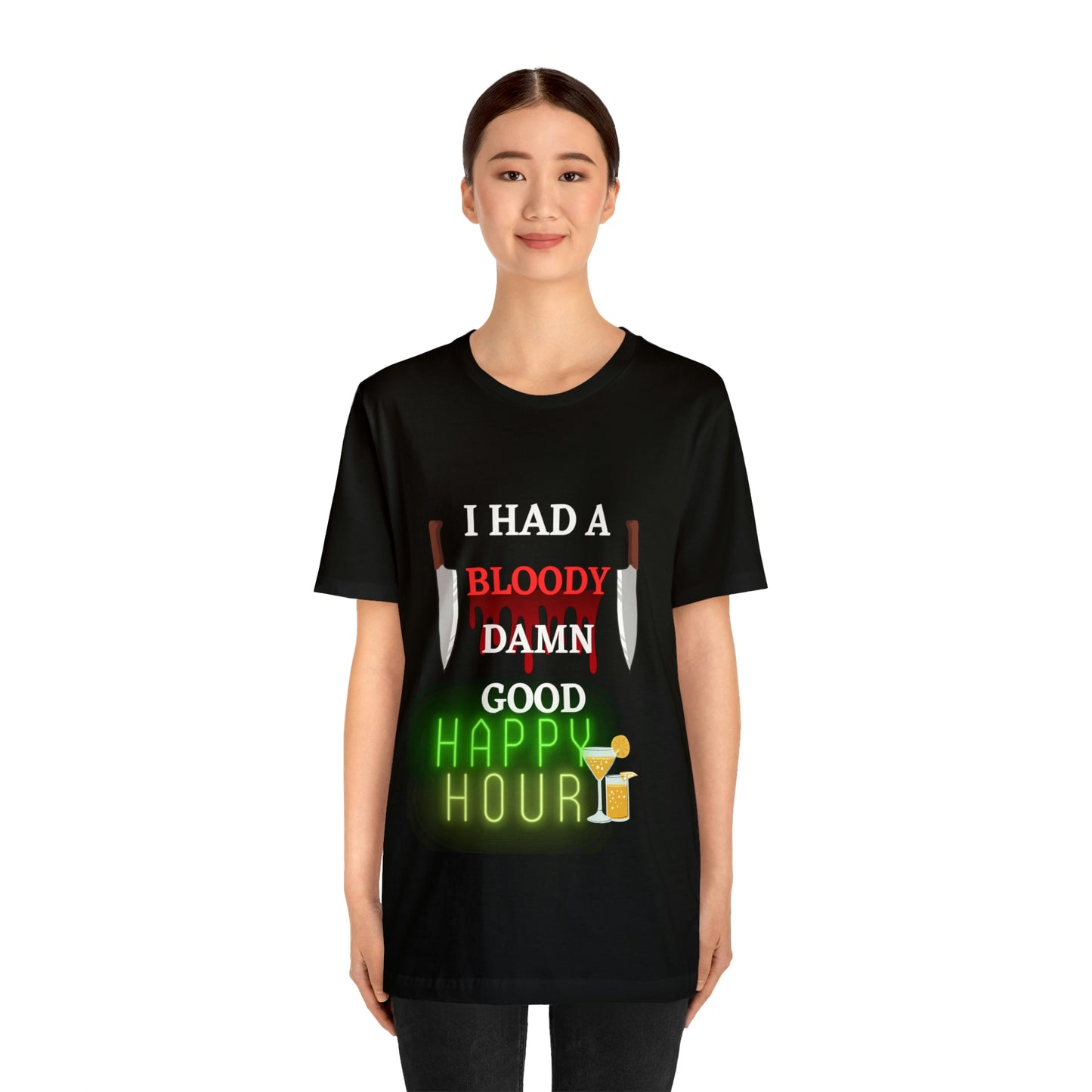 Happy Hour - Unisex Jersey Short Sleeve Tee
