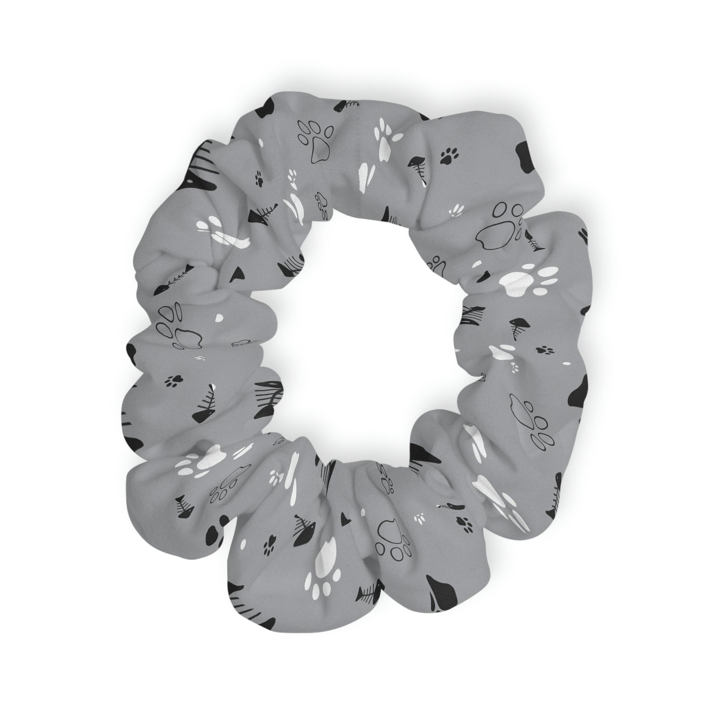 Cat Paws and Fish Bones - Scrunchie