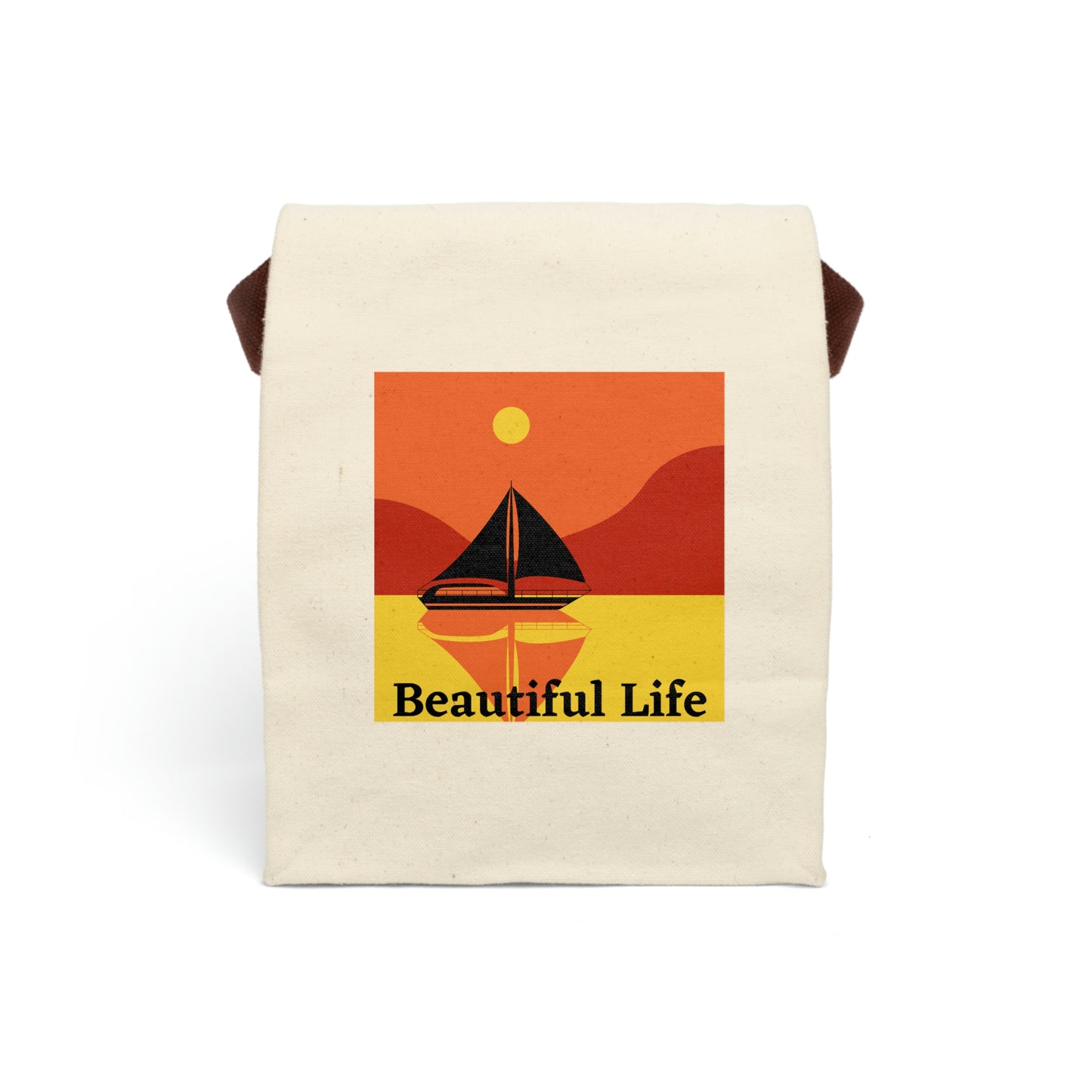 Canvas Lunch Bag With Strap