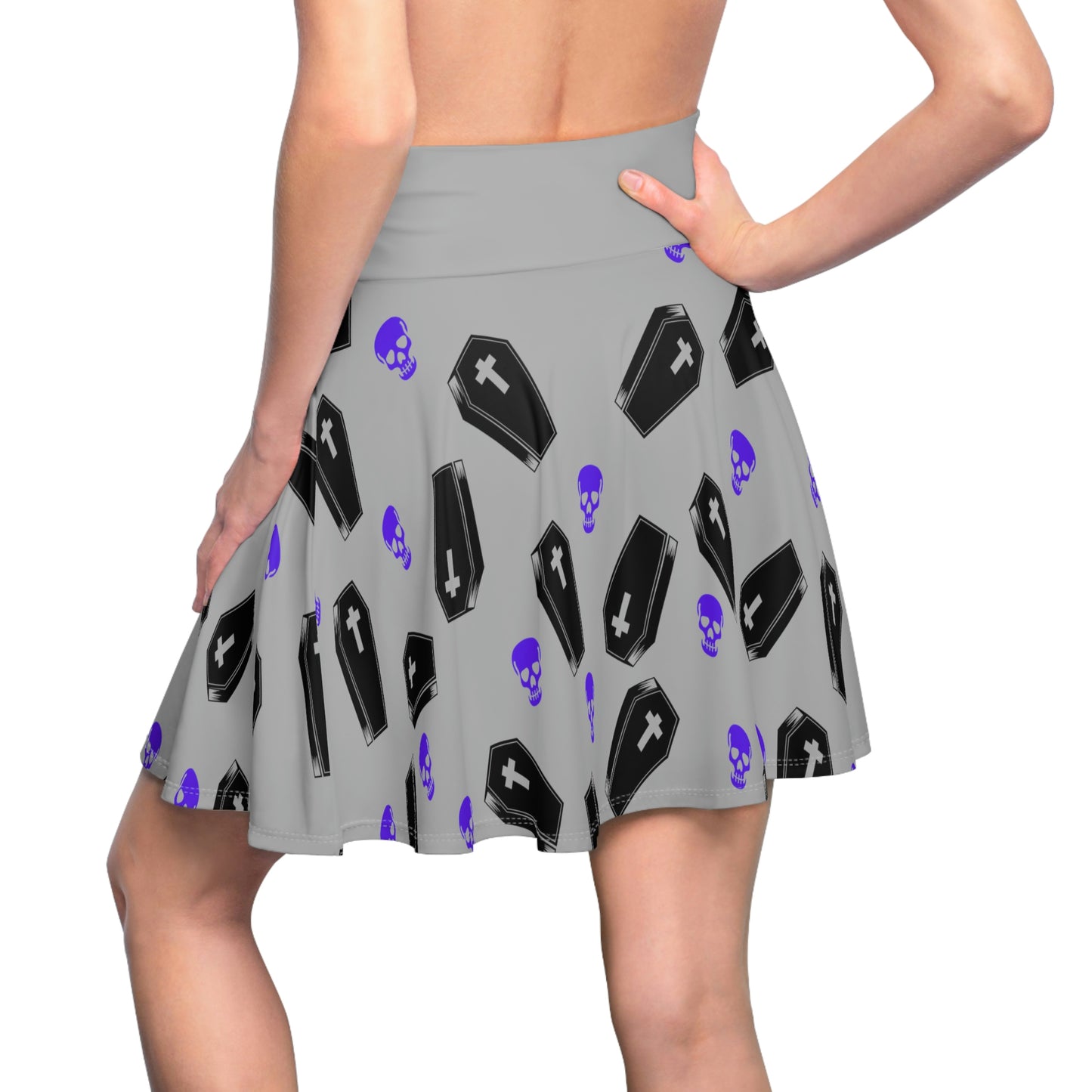 Coffin and Purple Skull Skirt