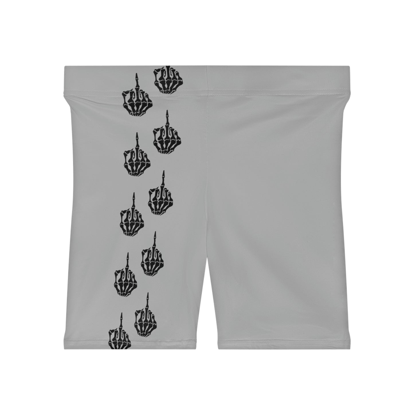 Skeleton Middle Finger Running Shorts