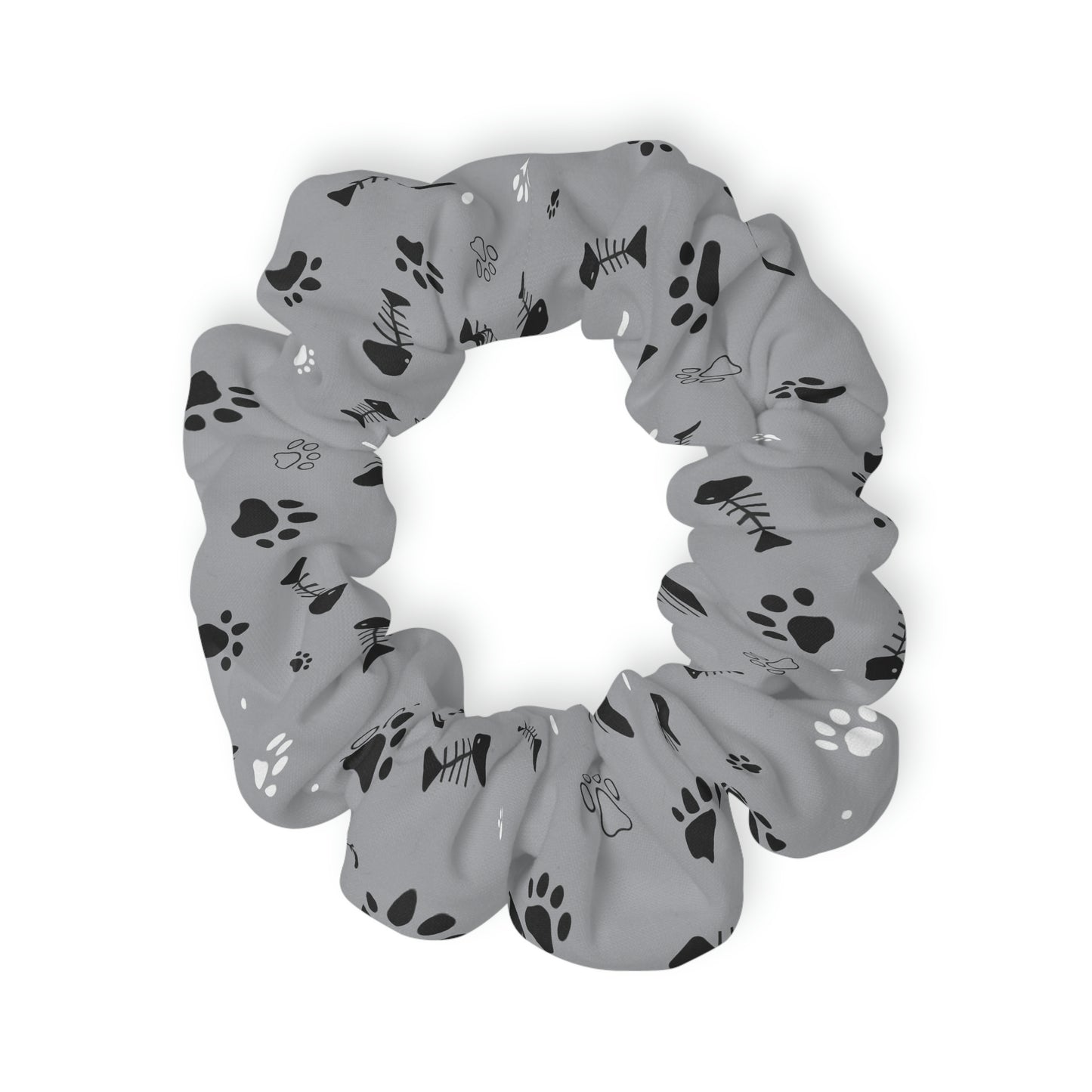 Cat Paws and Fish Bones - Scrunchie