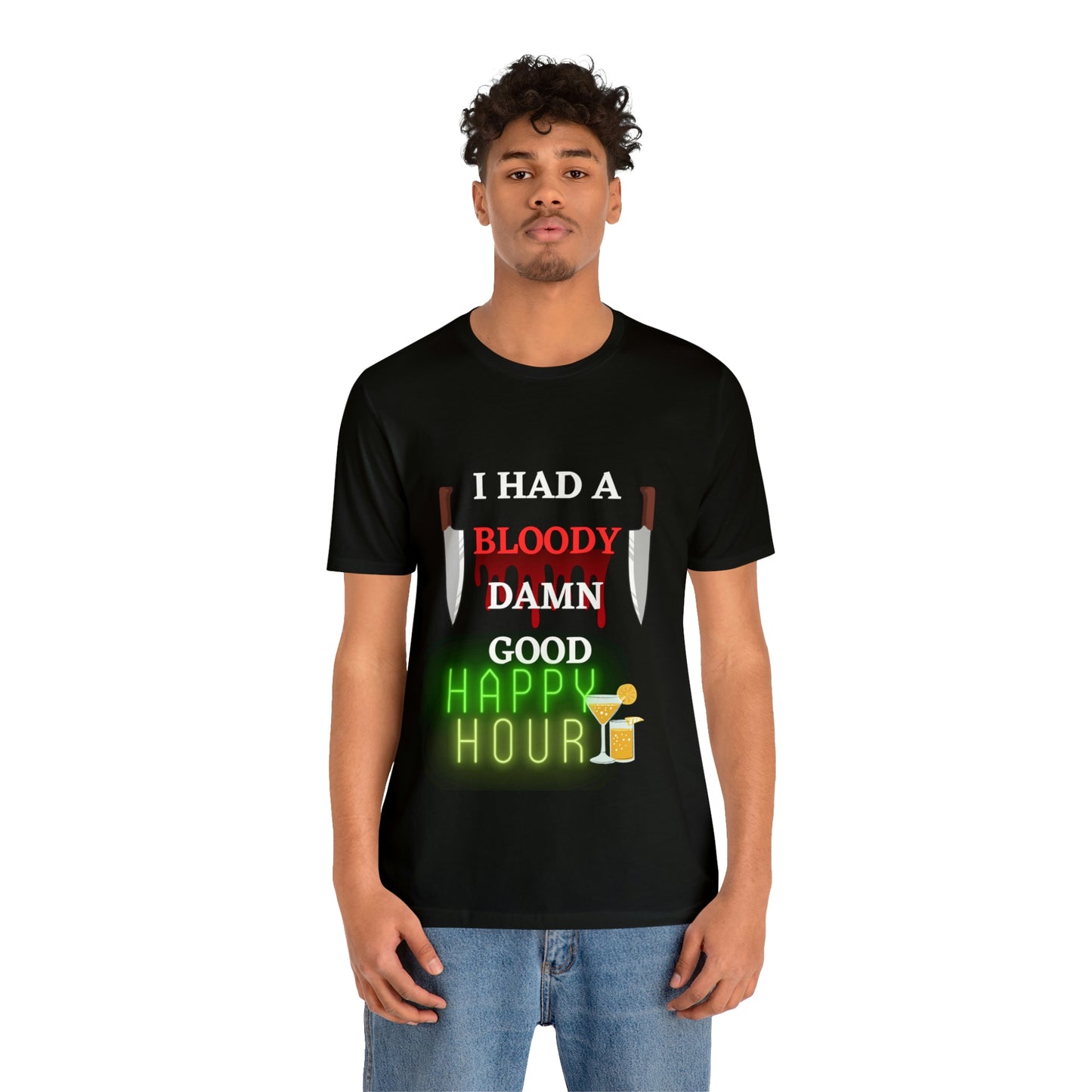 Happy Hour - Unisex Jersey Short Sleeve Tee