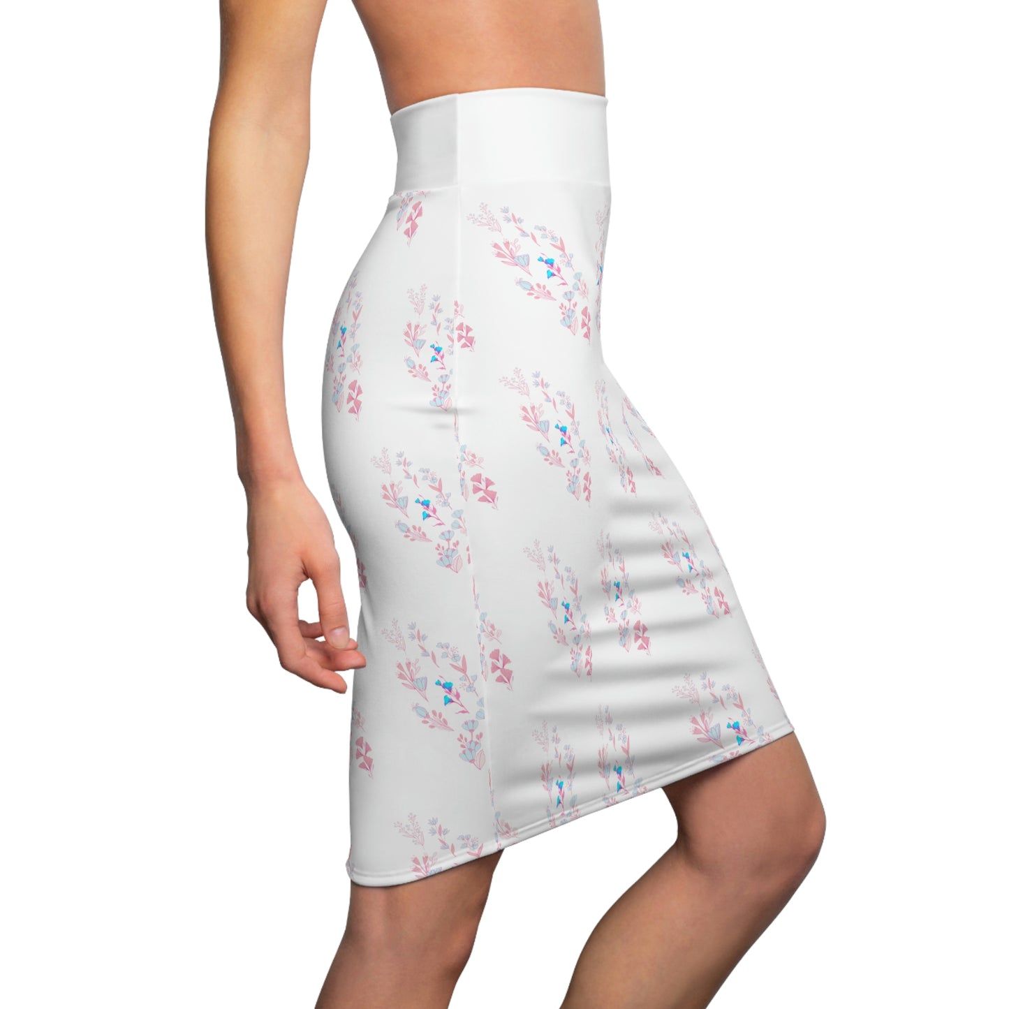 Beautiful Flower designed pencil skirt