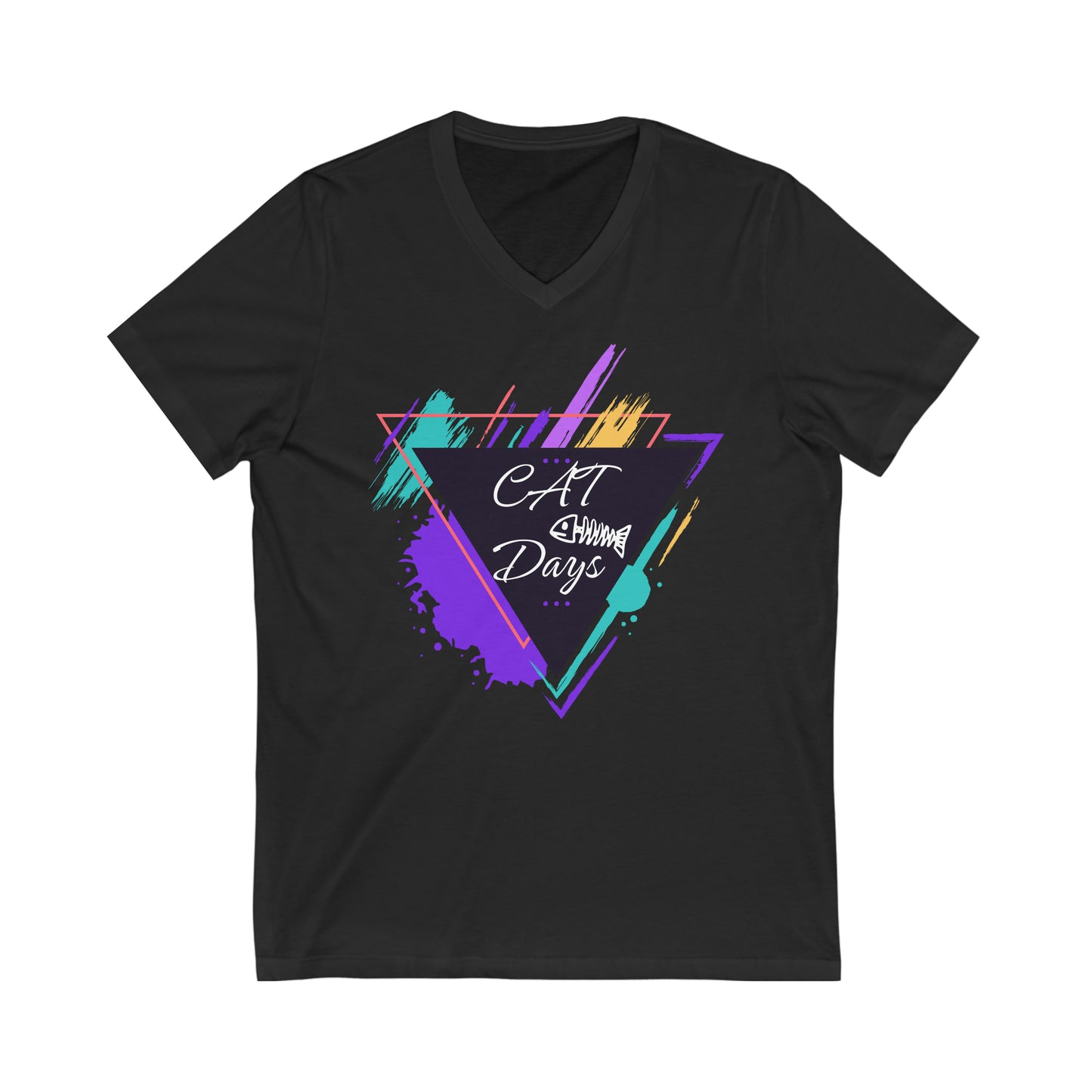 Cat Days - V-Neck Tee