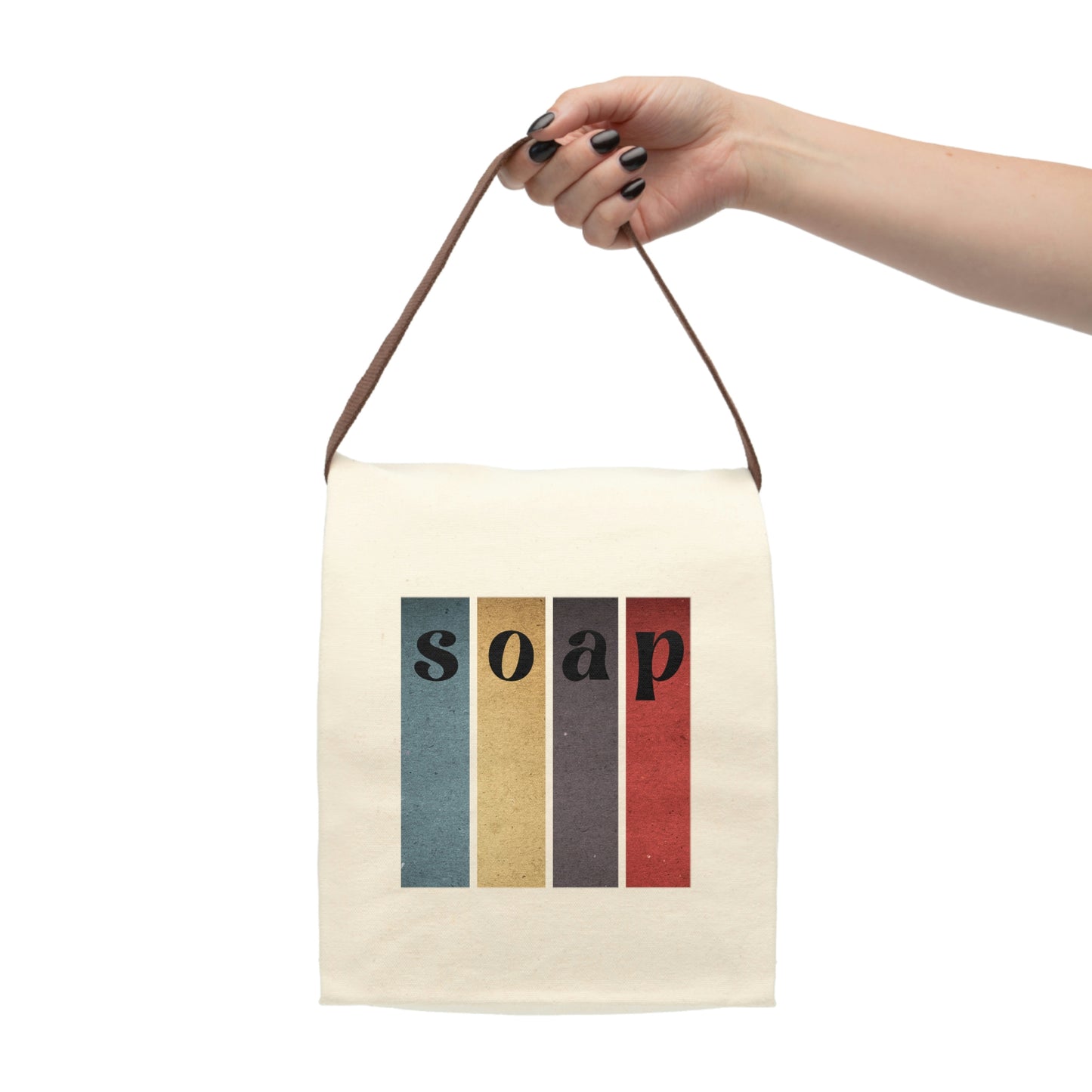 Canvas Lunch Bag With Strap