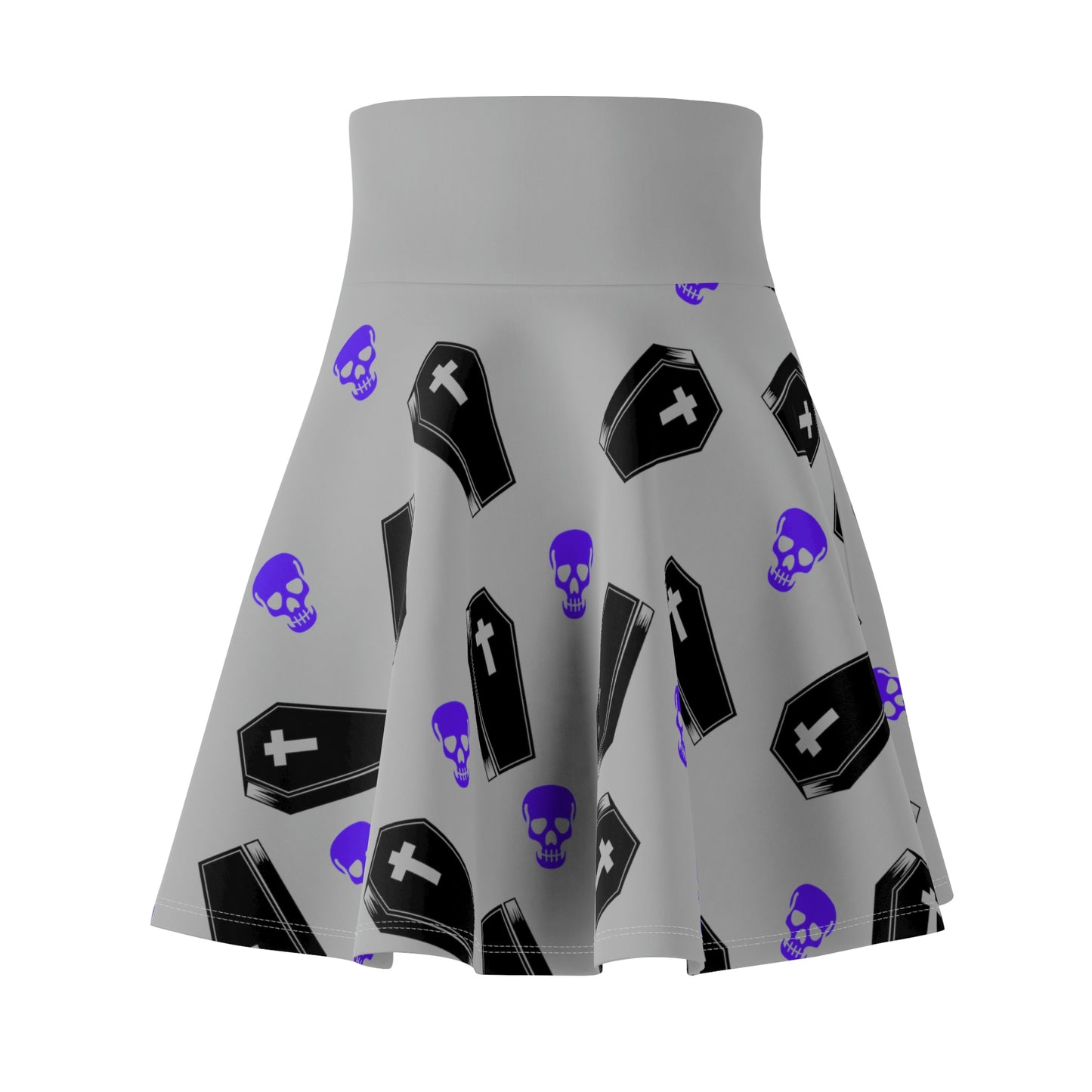 Coffin and Purple Skull Skirt