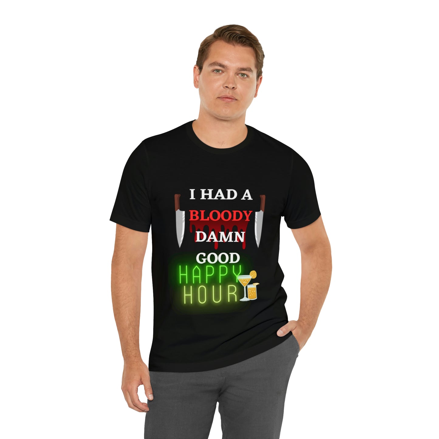 Happy Hour - Unisex Jersey Short Sleeve Tee