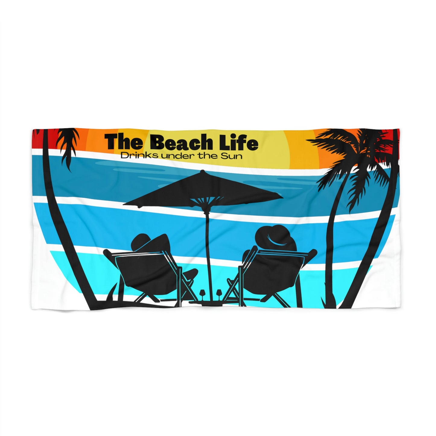 Drinking on the Beach - Beach Towel