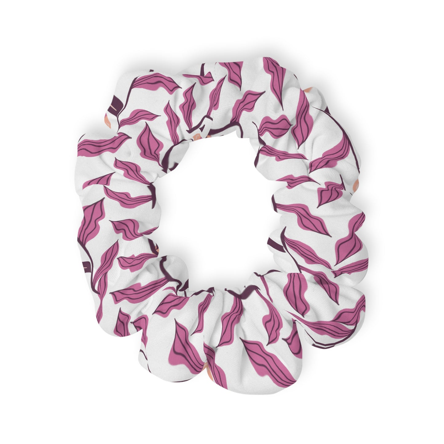 Purple Summer Flowers - Scrunchie
