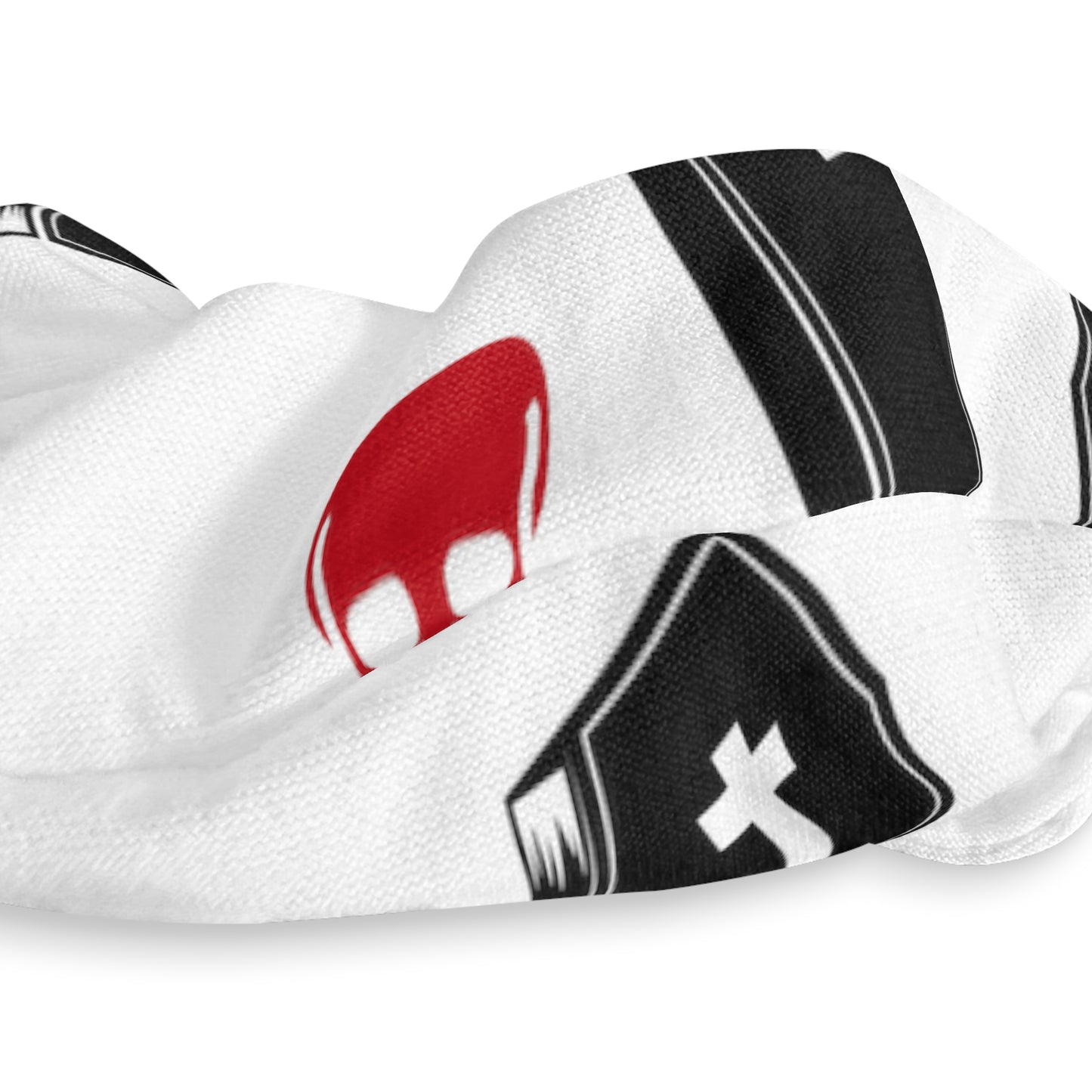 Red Skull and Coffin - Scrunchie