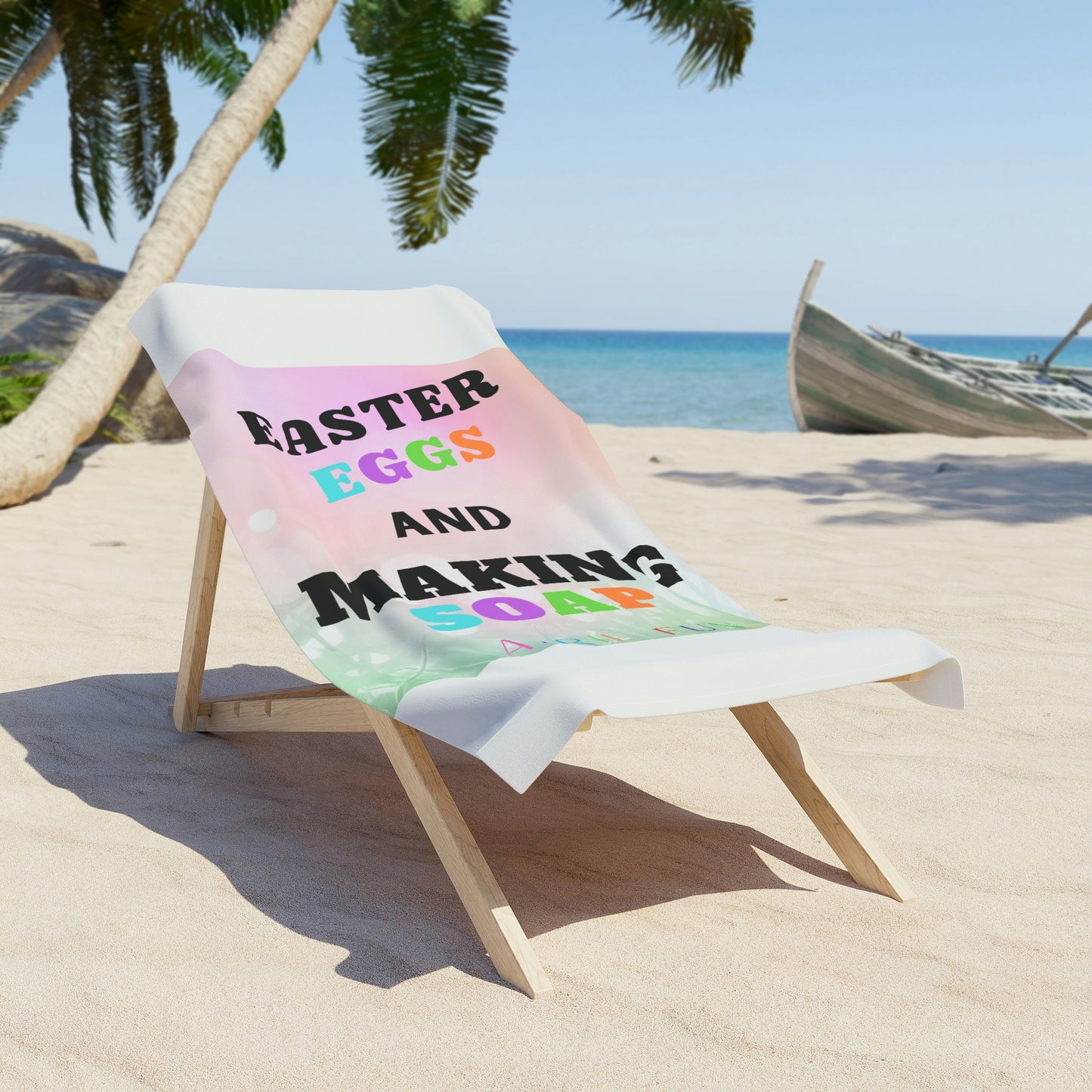 Eggs and Soap - Beach Towel