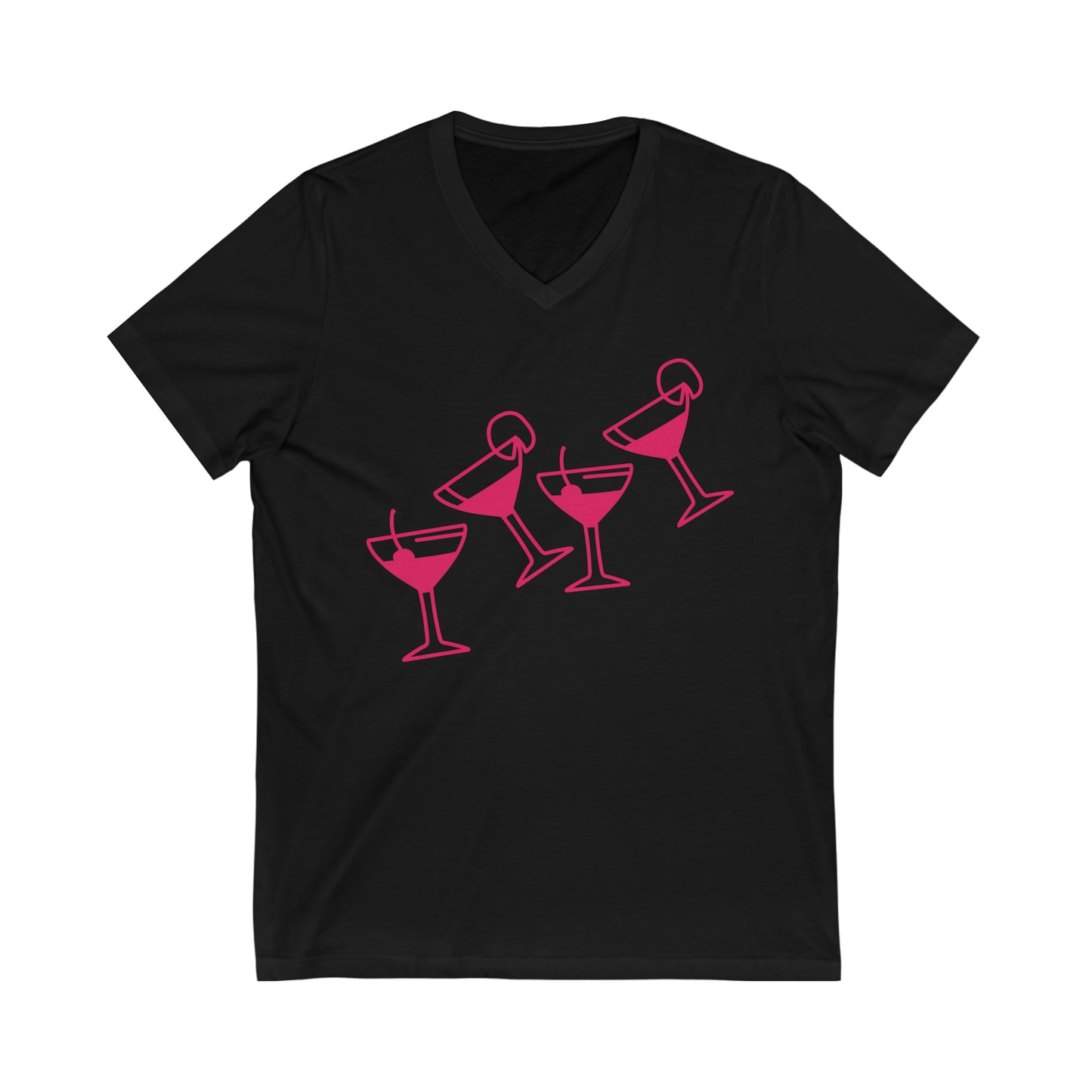 Sunrise Drinking Sunset Repeat V-Neck Tee