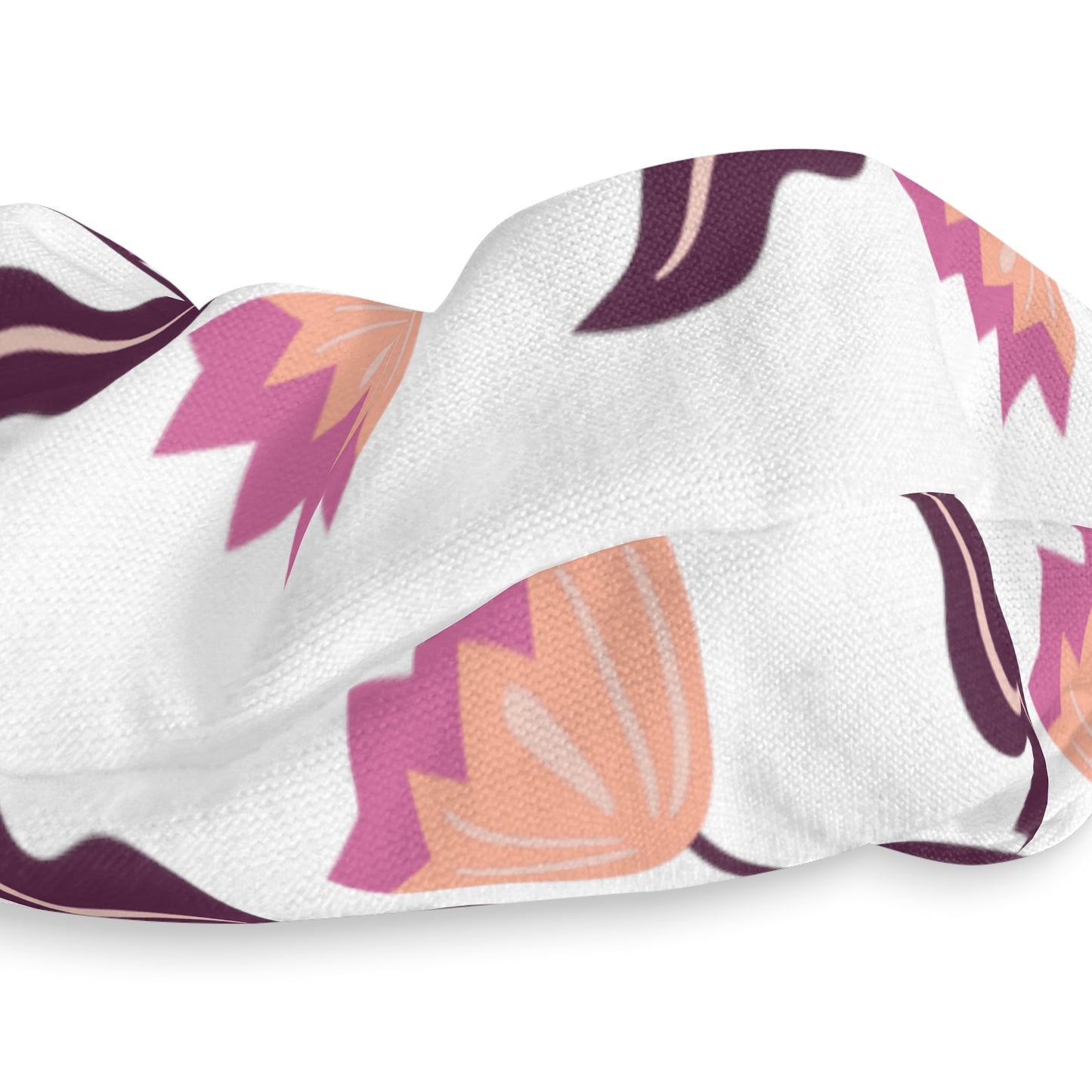 Purple Summer Flowers - Scrunchie