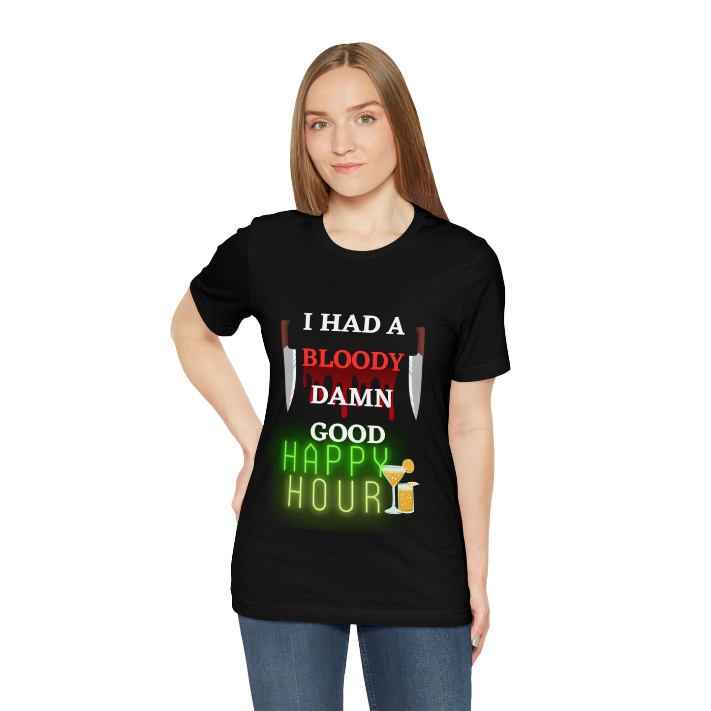 Happy Hour - Unisex Jersey Short Sleeve Tee
