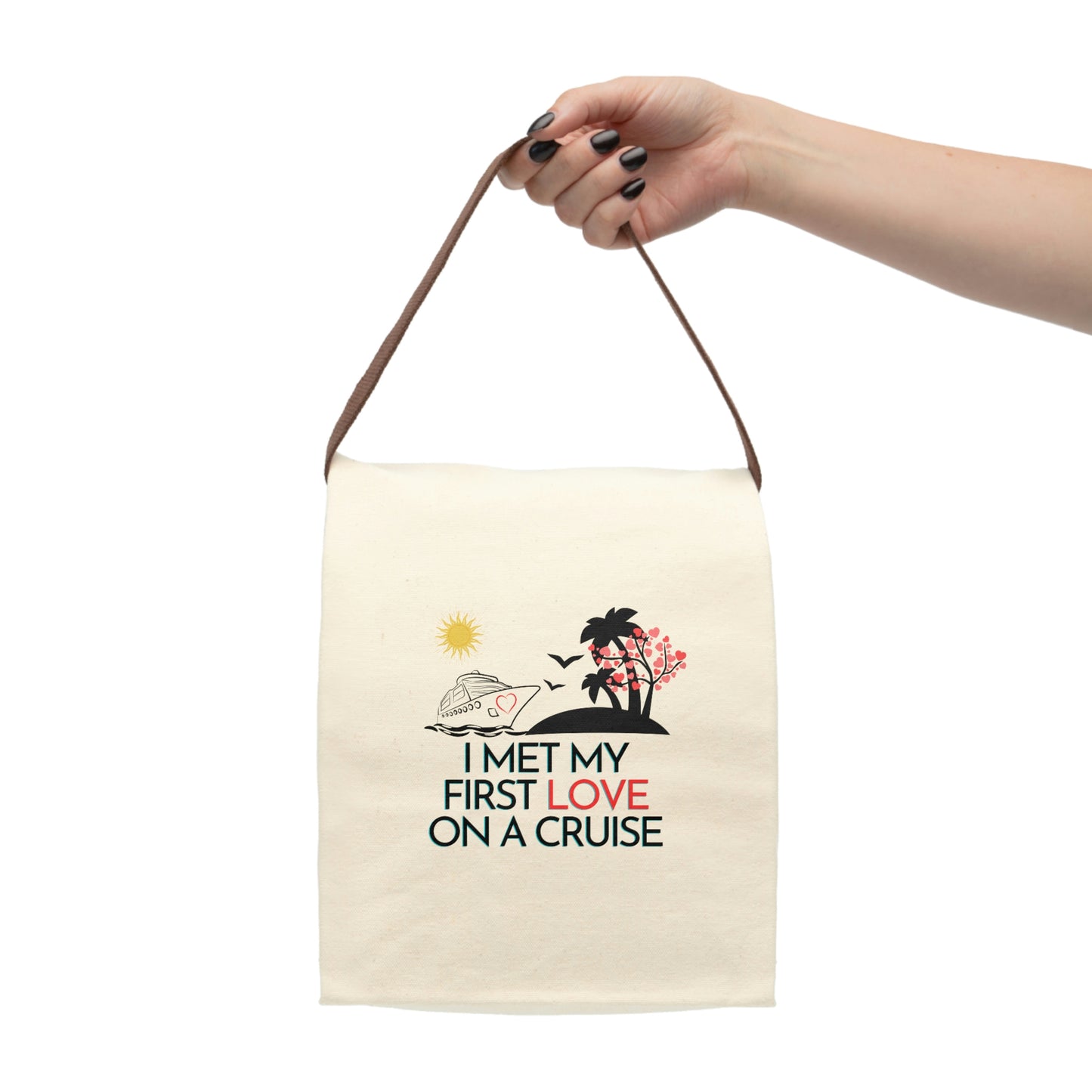 Canvas Lunch Bag With Strap