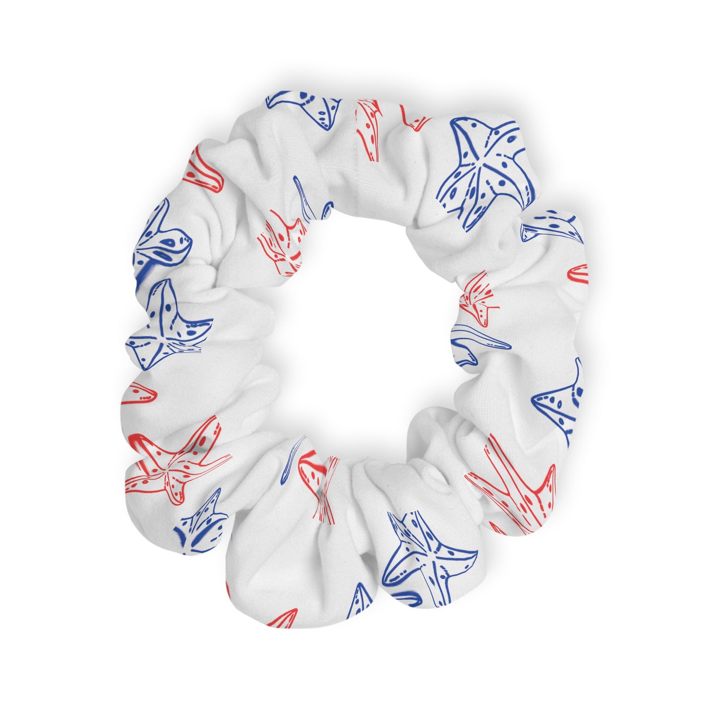 4th of July Starfish - Scrunchie