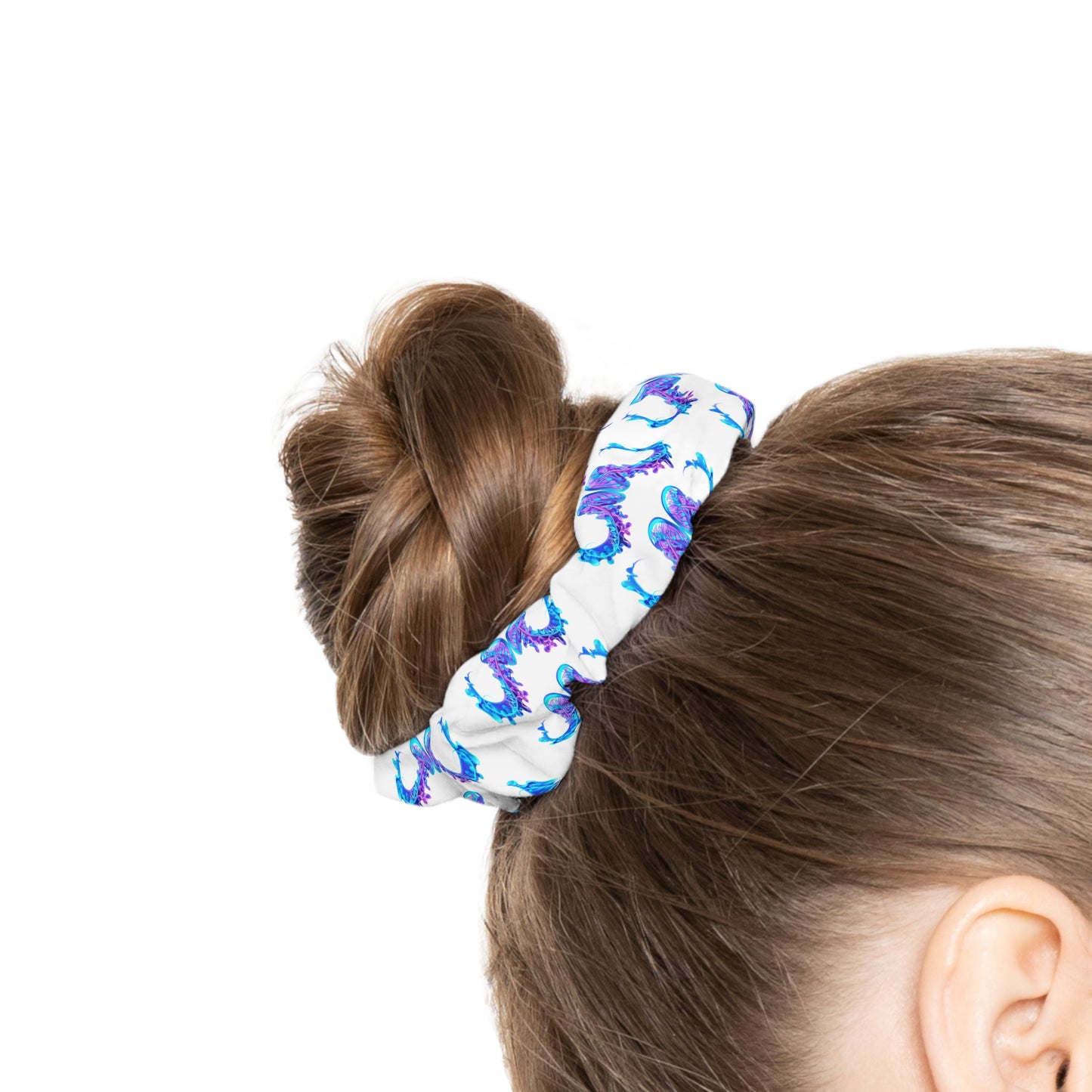 Beautiful Blue Purple Jellyfish - Scrunchie