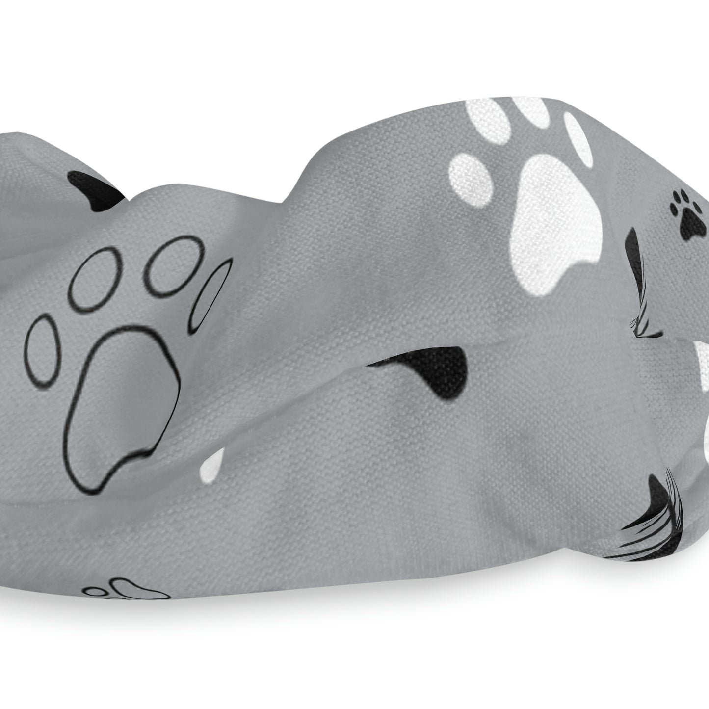 Cat Paws and Fish Bones - Scrunchie