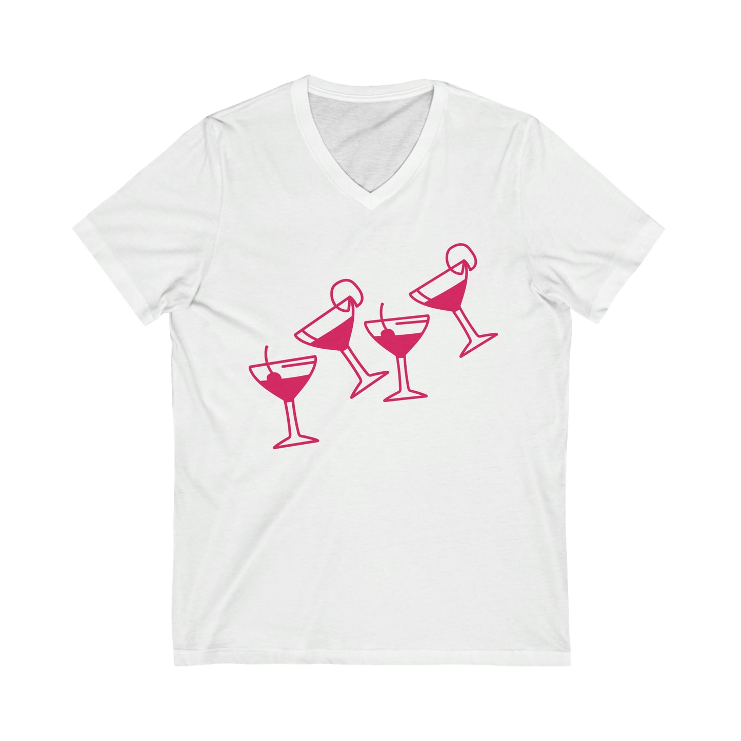 Sunrise Drinking Sunset Repeat V-Neck Tee