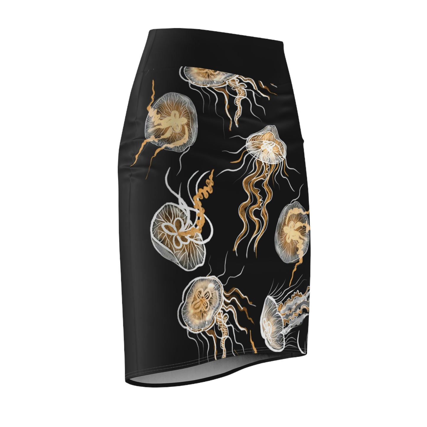 Lighting Jellyfish Pencil Skirt