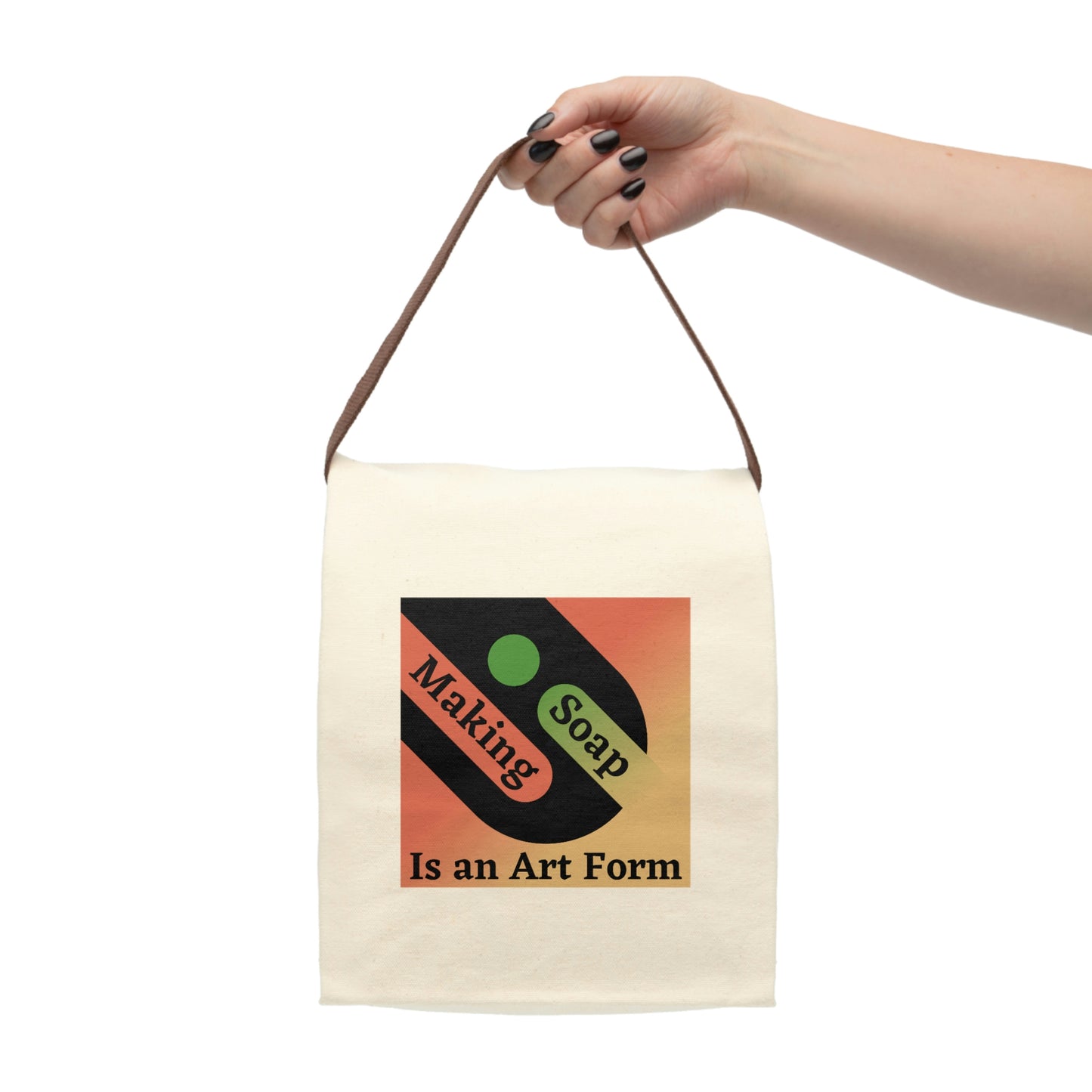 Canvas Lunch Bag With Strap