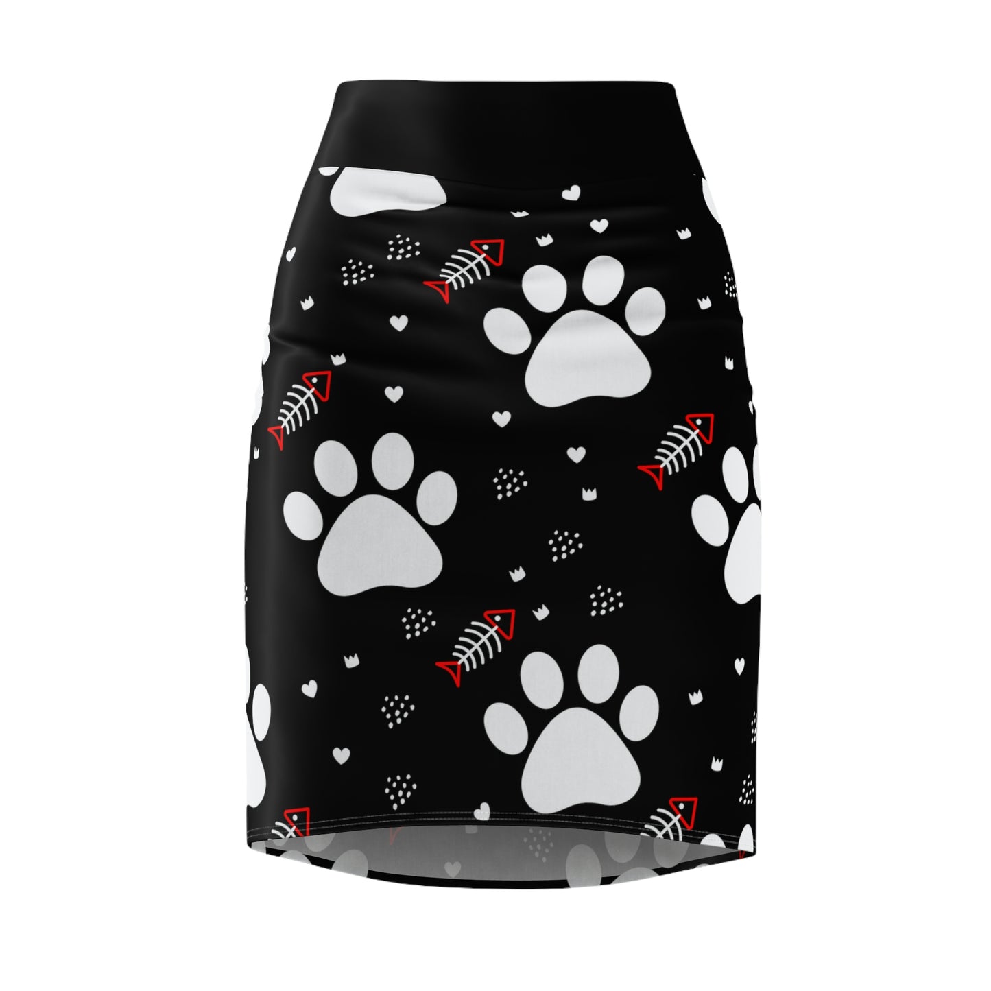 Kitty Paws and Dead Red Fish - Pencil Skirt