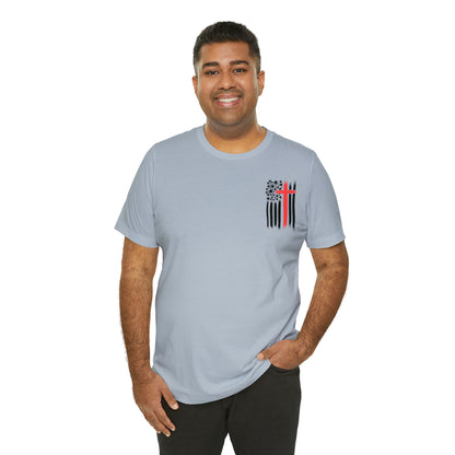 USA Flag (Valor Respect) - Jersey Short Sleeve Tee