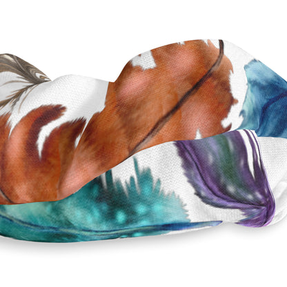 Beautiful Colorful Feathers - Scrunchie