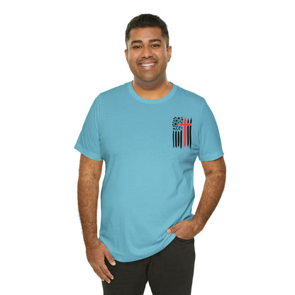 USA Flag (Valor Respect) - Jersey Short Sleeve Tee