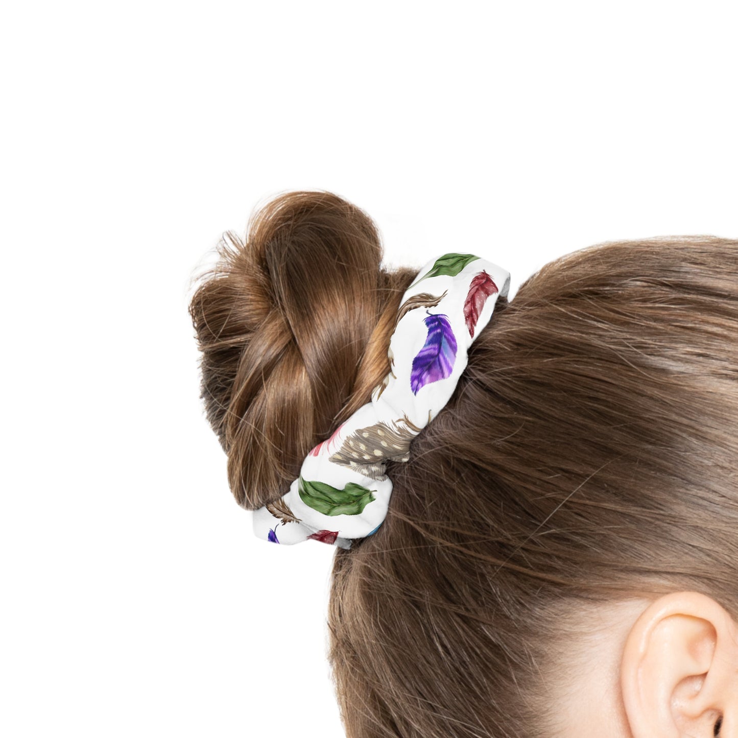 Beautiful Colorful Feathers - Scrunchie