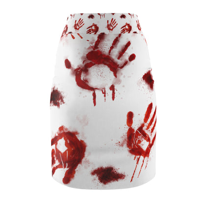 Halloween - Bloody Hands - Pencil Skirt