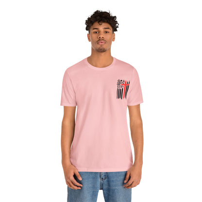 USA Flag (Valor Respect) - Jersey Short Sleeve Tee