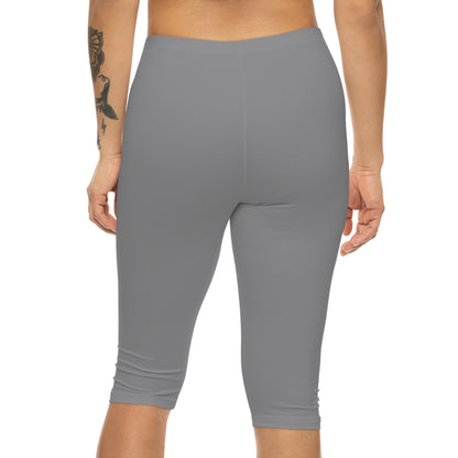 Skeleton Middle Finger - Capri Leggings