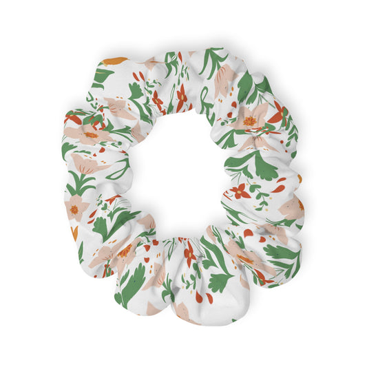 Beautiful Pink and red Flowers - Scrunchie