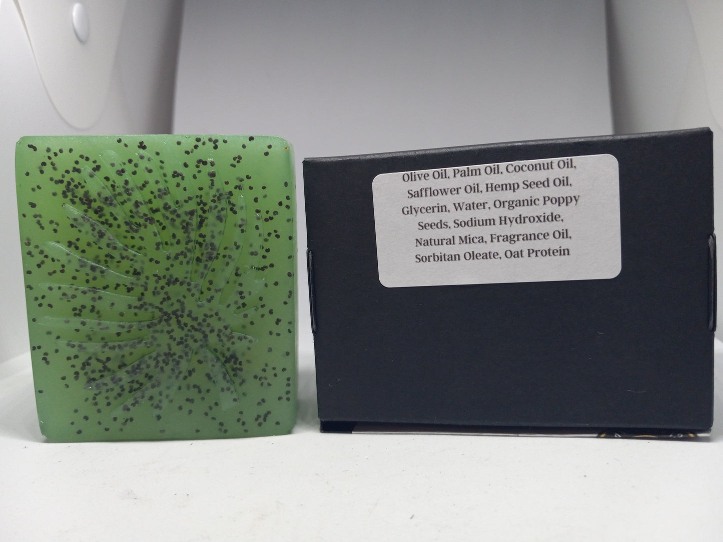 Eucalyptus and Cotton  - Hand Poured Exfoliating Olive Oil / Hemp Seed Oil soap