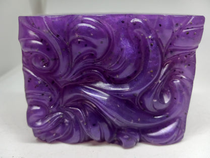 Night Violet - Hand Poured Exfoliating Olive Oil / Hemp Seed Oil Soap