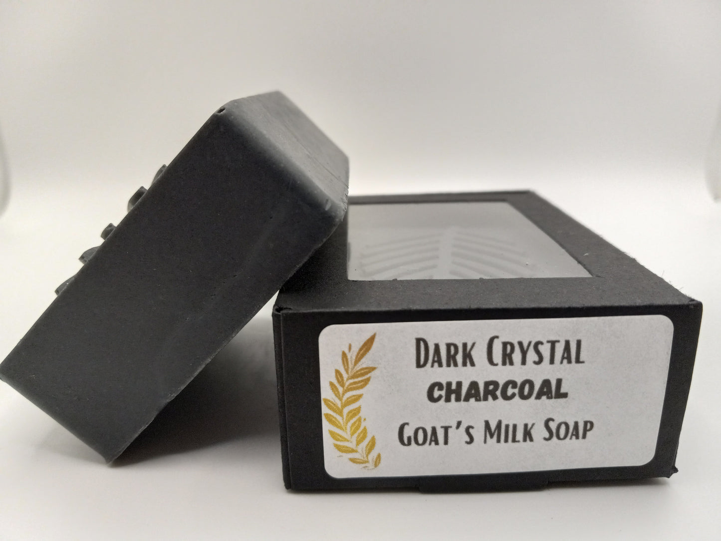 Dark Crystal- Hand Poured Goat's Milk CHARCOAL Soap