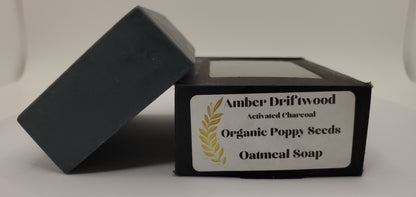 Amber Driftwood - Hand Poured Oatmeal Charcoal Soap