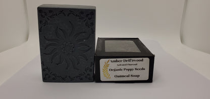 Amber Driftwood - Hand Poured Oatmeal Charcoal Soap