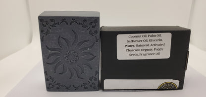 Amber Driftwood - Hand Poured Oatmeal Charcoal Soap