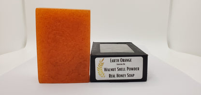 Earth Orange - Hand Poured Exfoliating Honey Soap